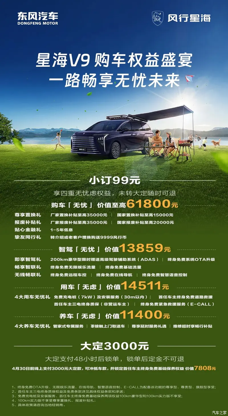 厂家置换补贴至高3.5万等 东风风行星海V9推出限时购车权益厂家置换补贴至高3.5万等 东风风行星海V9推出限时购车权益