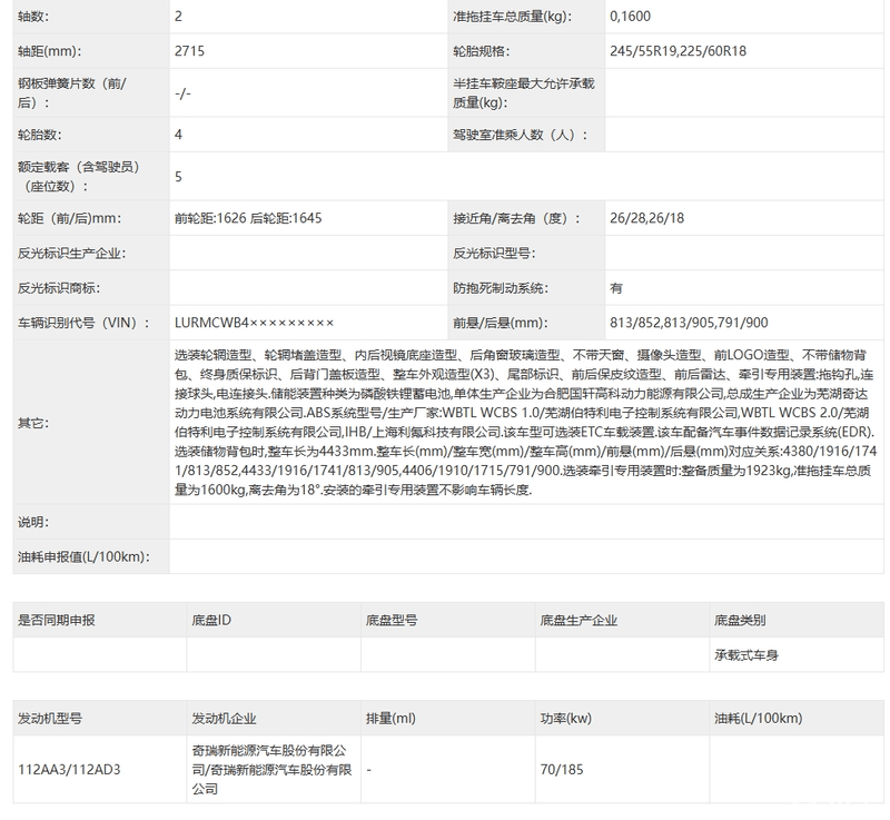 iCAR X3申报图 延续方盒子设计