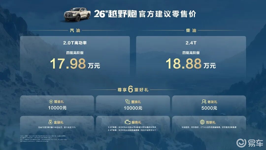 千锤百炼实力再进阶2026款长城炮焕新上市9.98万元起